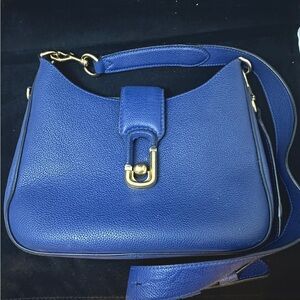 Marc Jacobs Blue Leather Crossbody Shoulder Bag